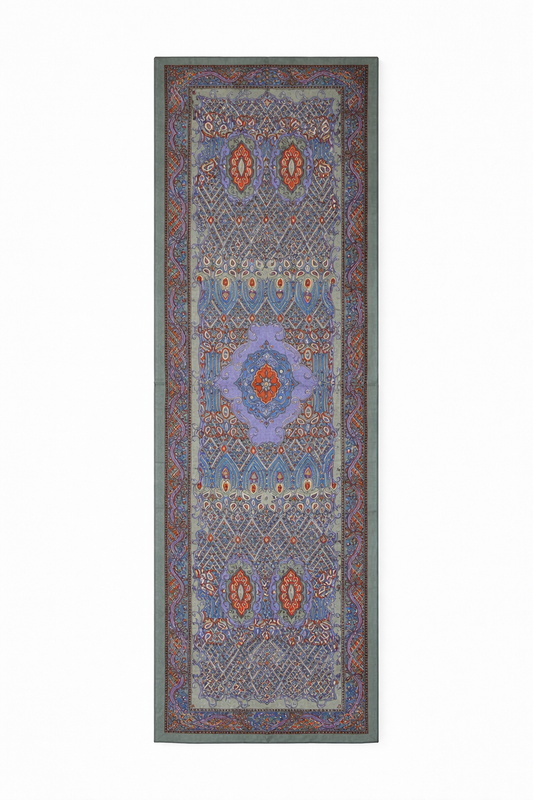 Pañuelo seda natural - verde agua