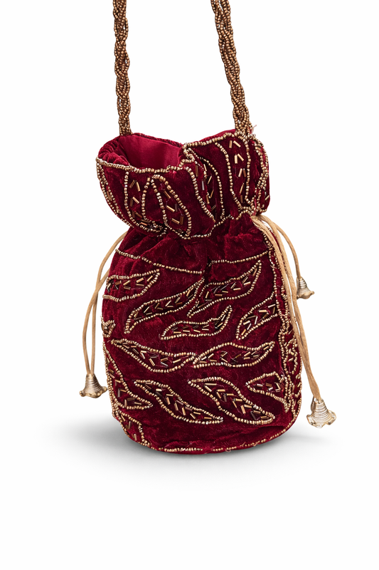 Bolso - bombonera burdeos