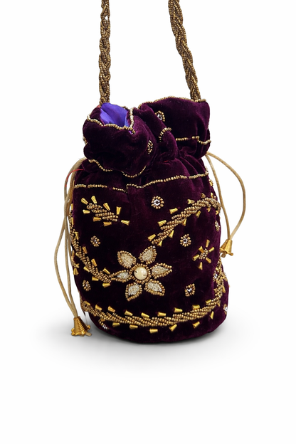 Bolso - bombonera púrpura