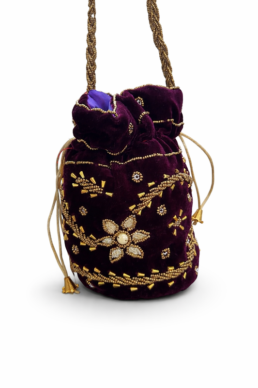 Bolso - bombonera púrpura